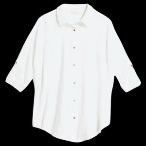 Statement (from stitch fix) oversized boyfriend button down shirt - size XL